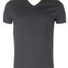 Mens Short Sleeve Solid T Shirt V Neck 115