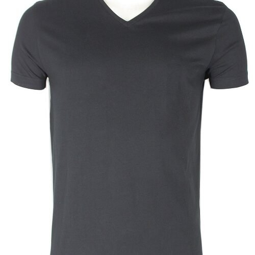 Men's Short Sleeve Solid T-Shirt (V-Neck)