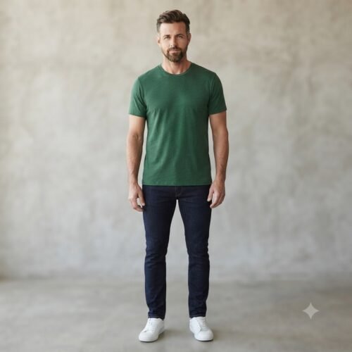 Men's Short Sleeve T-Shirt (Crew Neck) — Style NECK-4420