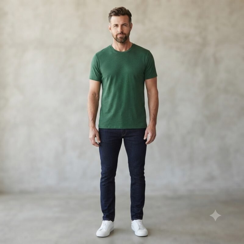 Men's Short Sleeve T-Shirt (Crew Neck) — Style NECK-4420