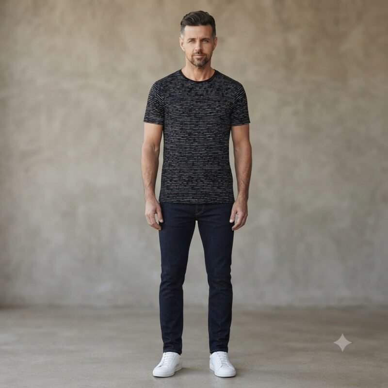 Men's Short Sleeve T-Shirt (Crew Neck) — Style NECK-4416