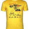 Mens Short Sleeve T Shirt Crew Neck 4726 yelloiw