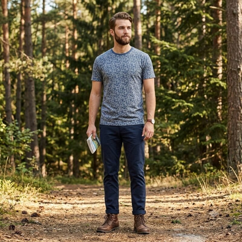 Men's Short Sleeve T-Shirt (Crew Neck) — Style 1509