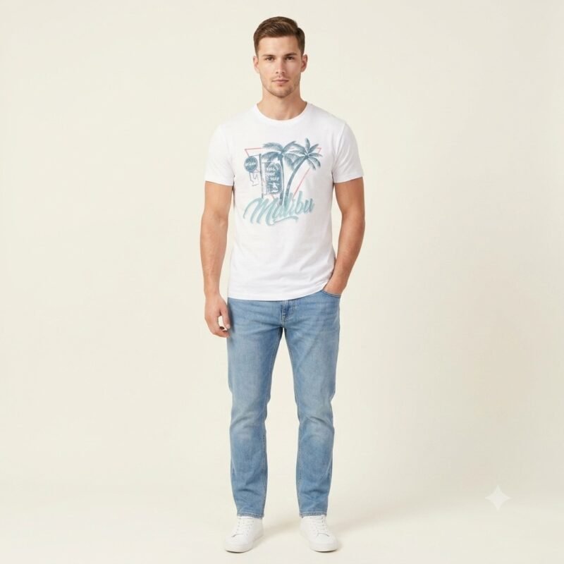 Men's Short Sleeve T-Shirt (Crew Neck) — Style 1376