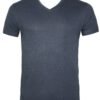 Mens Short Sleeve T Shirt V Neck 713