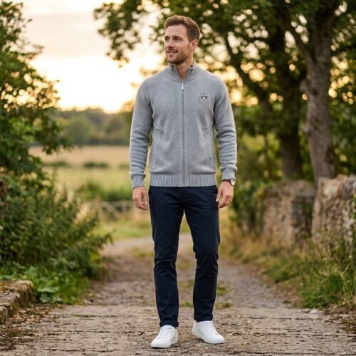Men’s Sweater with Full Zipper Placket — Men's Bangladesh sourcing