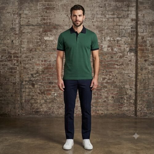 Mens short sleeve polo shirt