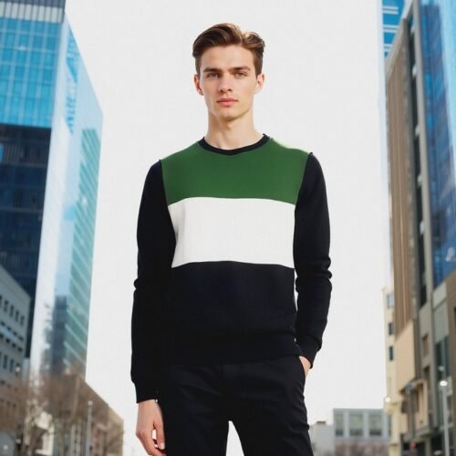 Men's long sleeve Sweat Shirt (Crew Neck)