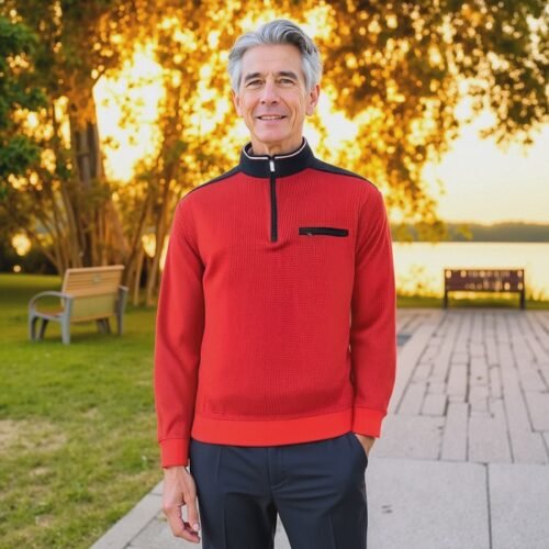 Men's Selanik Mock Zip Sweat shirt