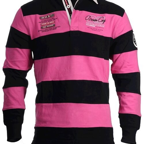 Men's Long Sleeve Rugby Polo Shirt