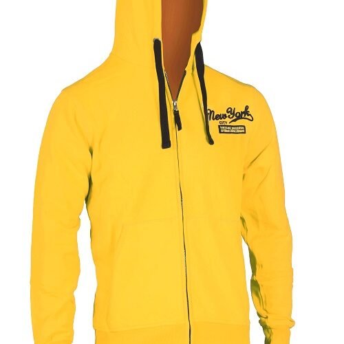 Men's Long Sleeve Sweat Jacket with Hood