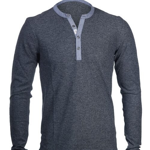 Men's Long Sleeve Serafino