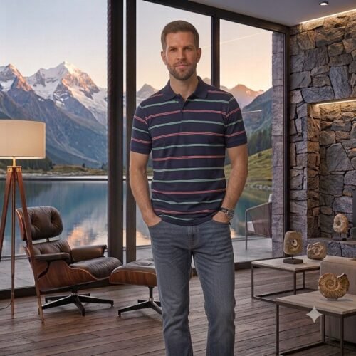 Mens short sleeve polo shirt