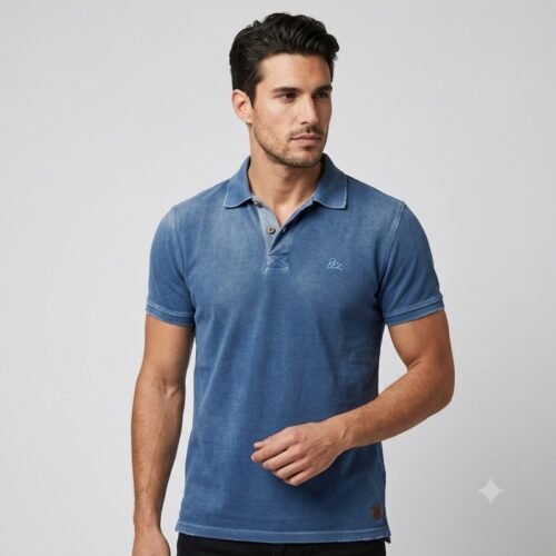 Mens short sleeve polo shirt