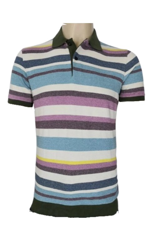 Men’s Short Sleeve Multicolor Polo Shirt