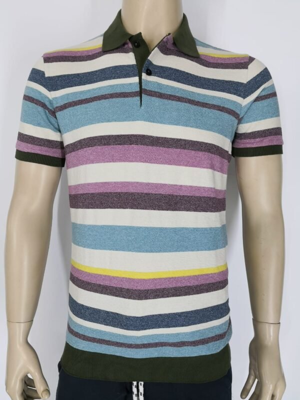 Men’s Short Sleeve Multicolor Polo Shirt