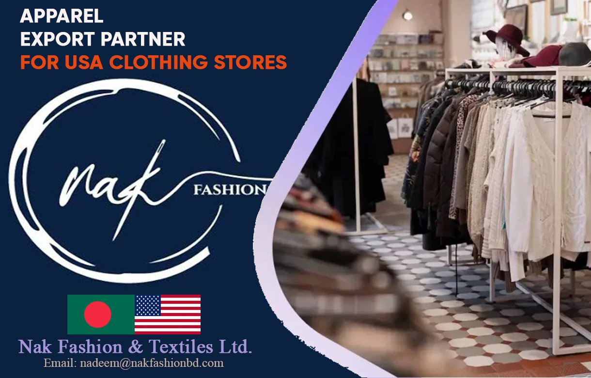 Apparel Export Partner for USA Clothing Stores