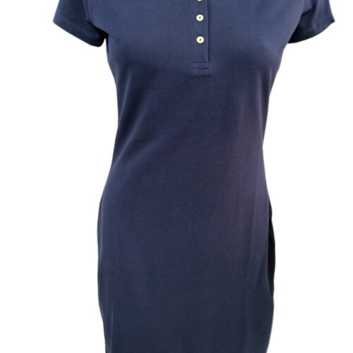 Ladies Short Sleeve Long Polo Dress