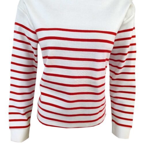Ladies Stripe Sweat Shirt