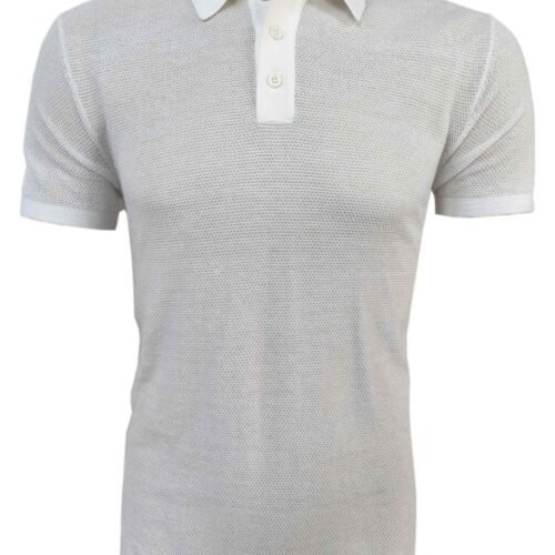 Men’s Short Sleeve Off White Polo Shirt