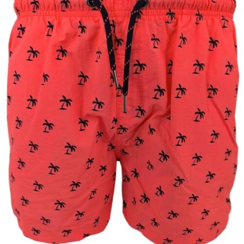 Orange Color Swim Shorts For Men