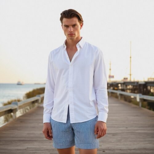 Men's Stripe Swim Shorts