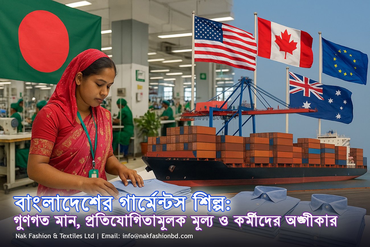 বাংলাদেশের গার্মেন্টস শিল্প: গুণগত মান, প্রতিযোগিতামূলক মূল্য ও কর্মীদের অঙ্গীকার