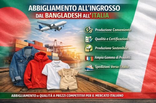 Abbigliamento all’Ingrosso dal Bangladesh all’Italia