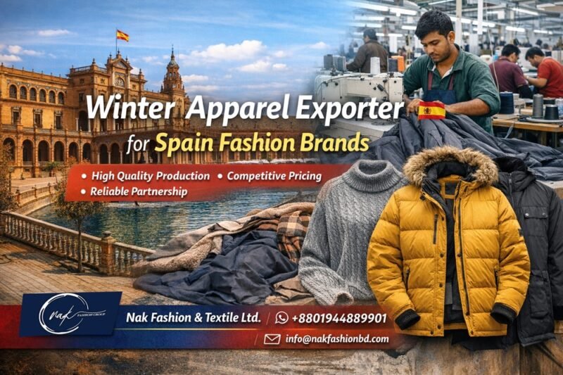 Exportador de Ropa de Invierno para Marcas de Moda en España