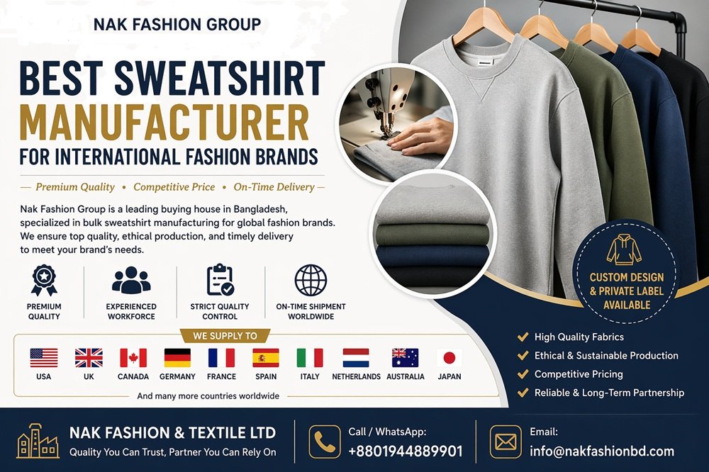 Best Sweatshirt for International Fashion Brands