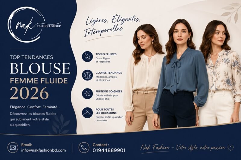 Top Tendances Blouse Femme Fluide 2026