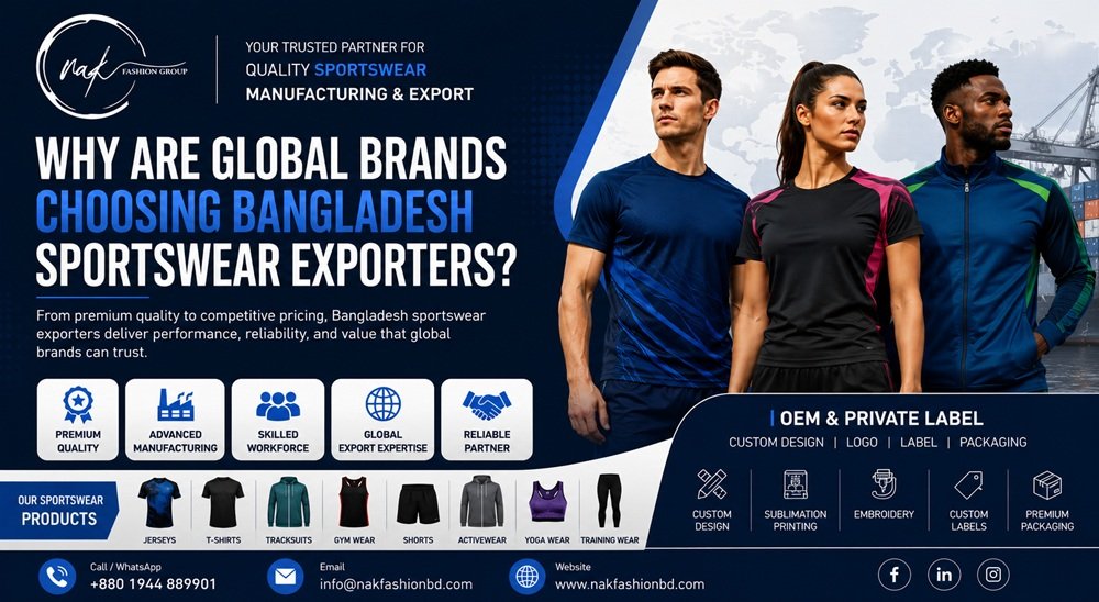 Why Are Global Brands Choosing Bangladesh Sportswear Exporters?